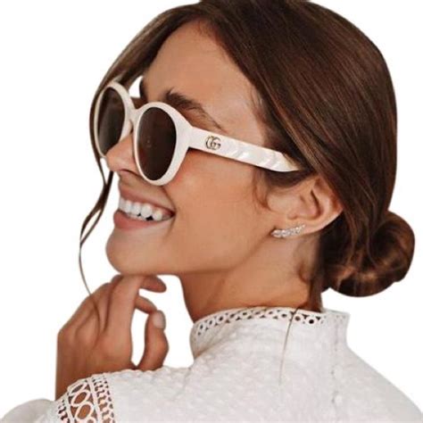 off white gucci sunglasses|brand new Gucci white sunglasses.